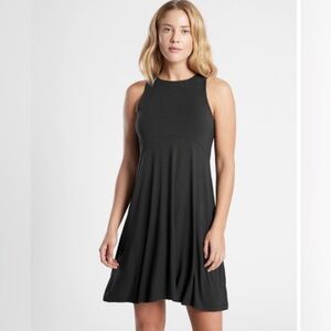 Athleta Black Midi Dress NWT
